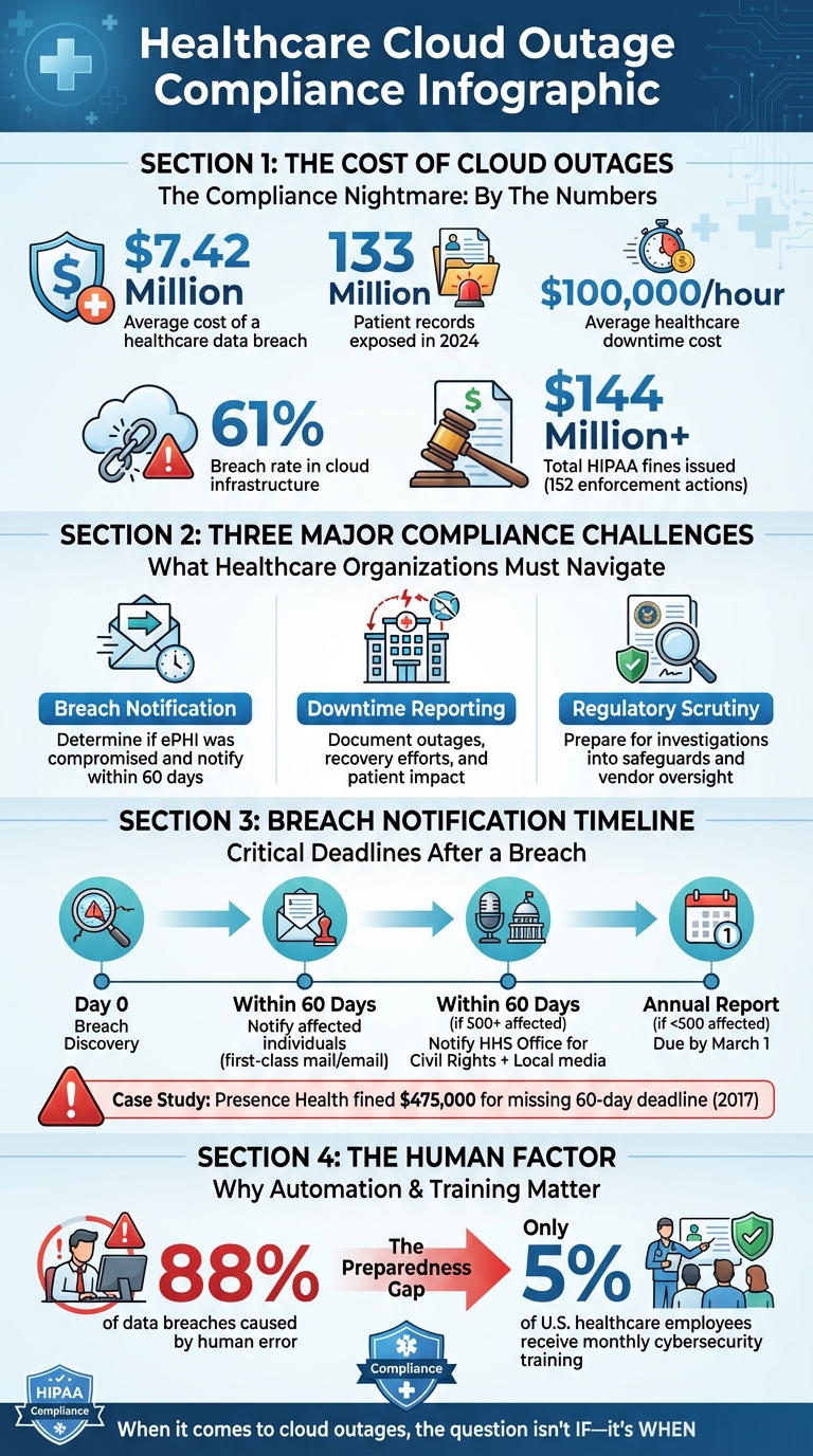 Healthcare Cloud Outage Compliance: Key Statistics and Requirements
