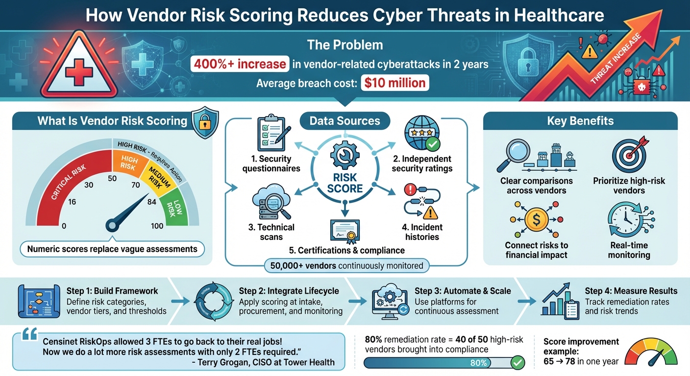 How Vendor Risk Scoring Works: From Assessment to Action in Healthcare