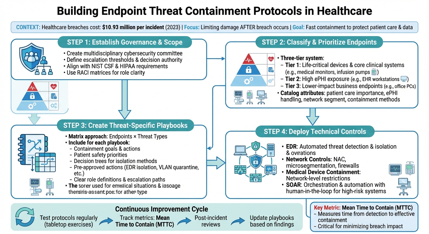 Healthcare Endpoint Threat Containment Framework: 4-Step Implementation Process
