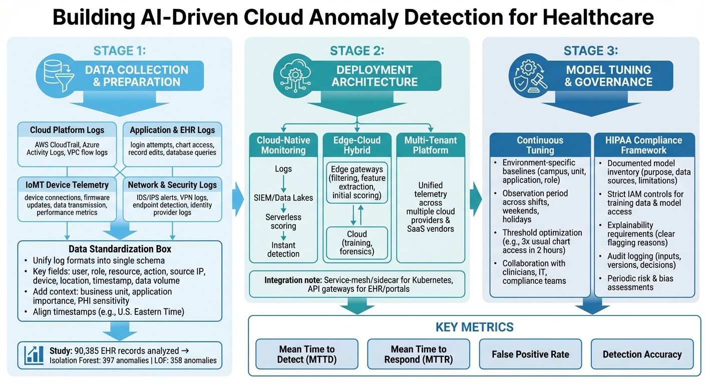 AI Anomaly Detection Implementation Framework for Healthcare Cloud Security