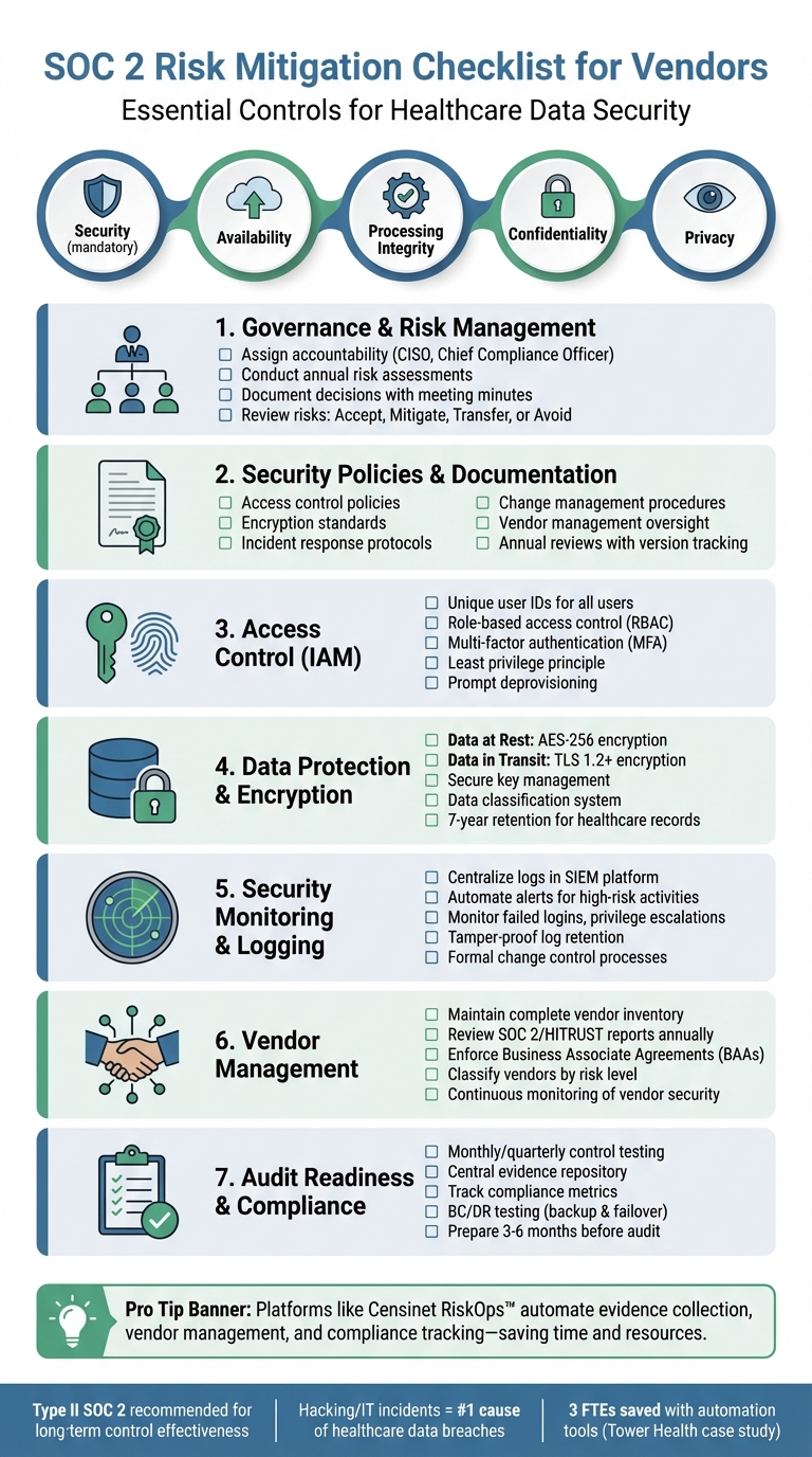 SOC 2 Compliance Checklist for Healthcare Vendors