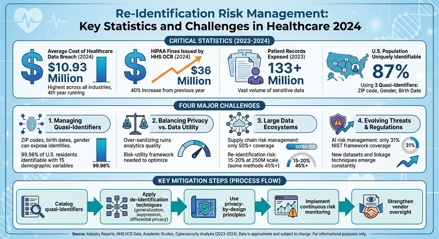 Re-Identification Risk Management: Key Statistics and Challenges in Healthcare 2024