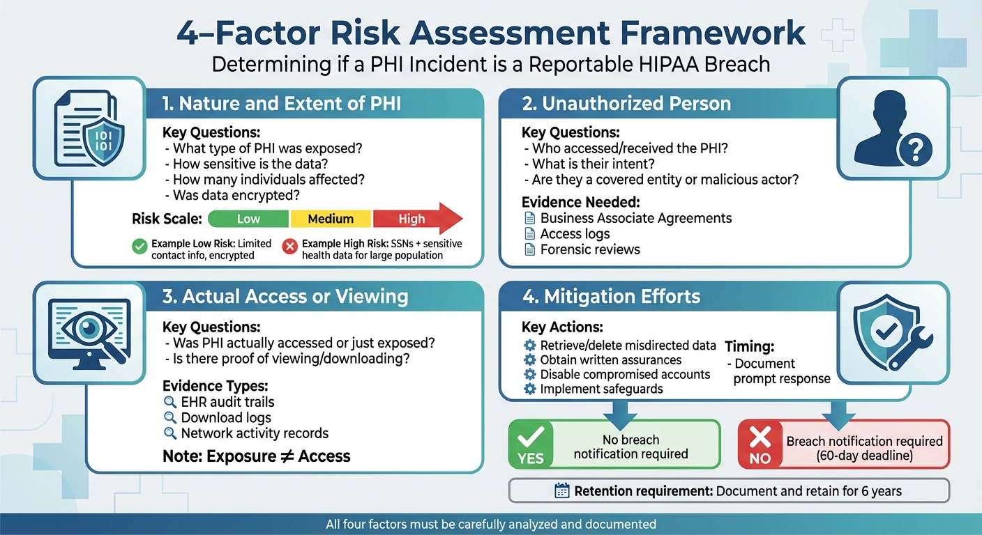 HIPAA 4-Factor Risk Assessment Framework for Healthcare Organizations
