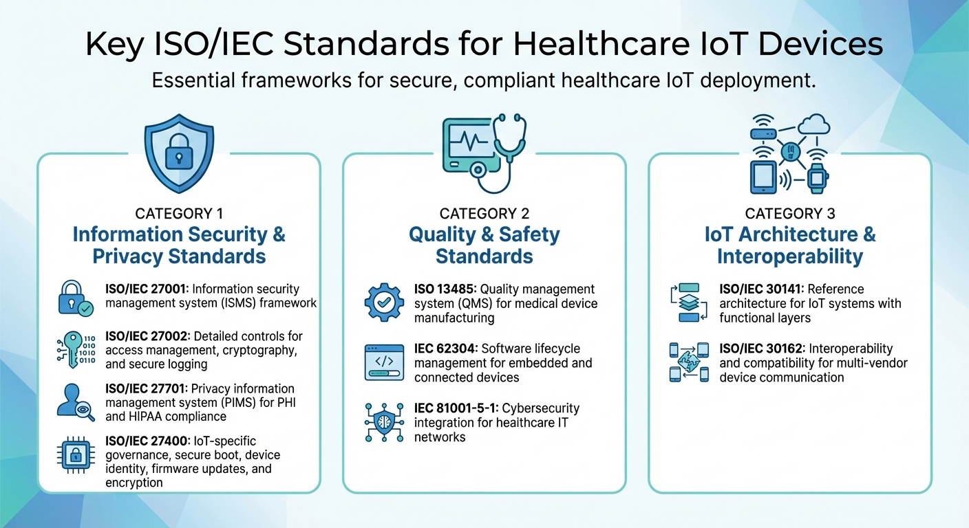 Key ISO/IEC Standards for Healthcare IoT Devices