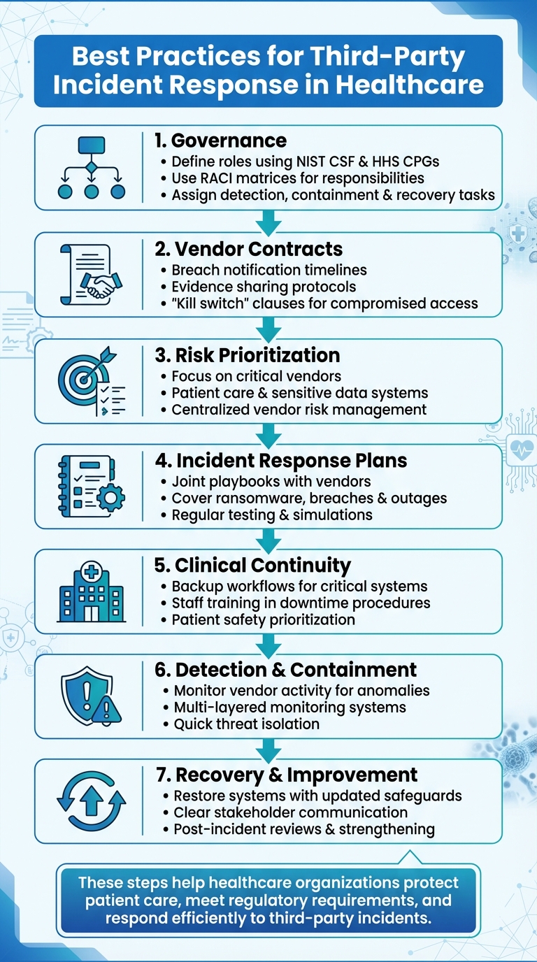 7-Step Third-Party Incident Response Framework for Healthcare Organizations