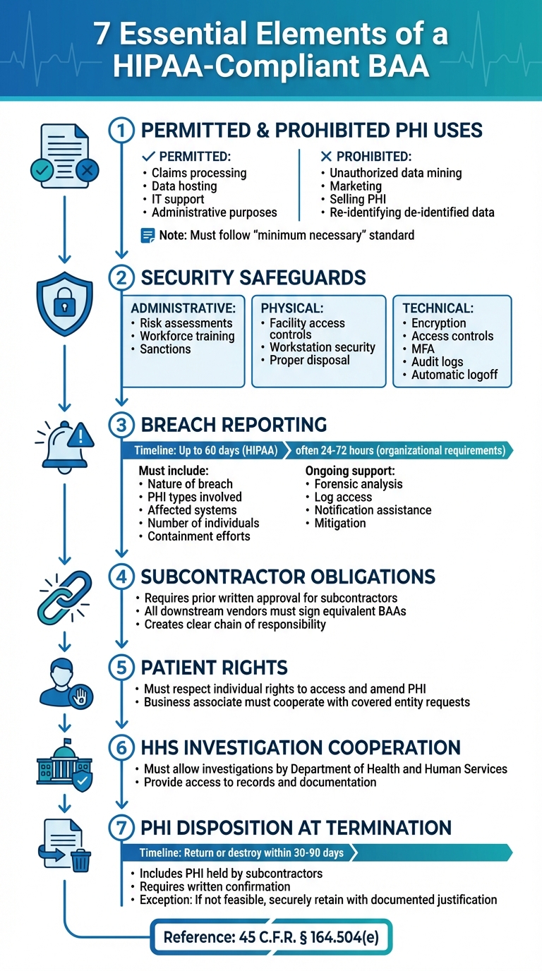 7 Essential Elements of a HIPAA-Compliant Business Associate Agreement
