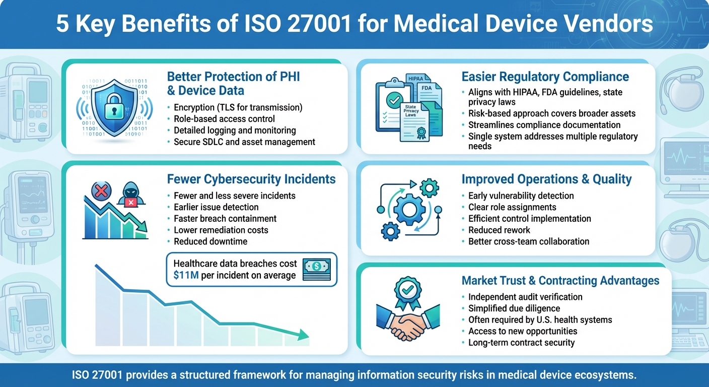5 Key Benefits of ISO 27001 for Medical Device Vendors