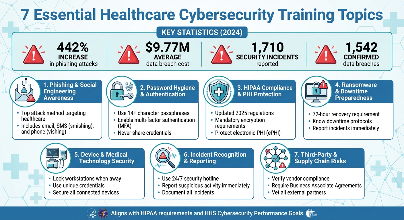Healthcare Cybersecurity Training: 7 Essential Topics and Key Statistics
