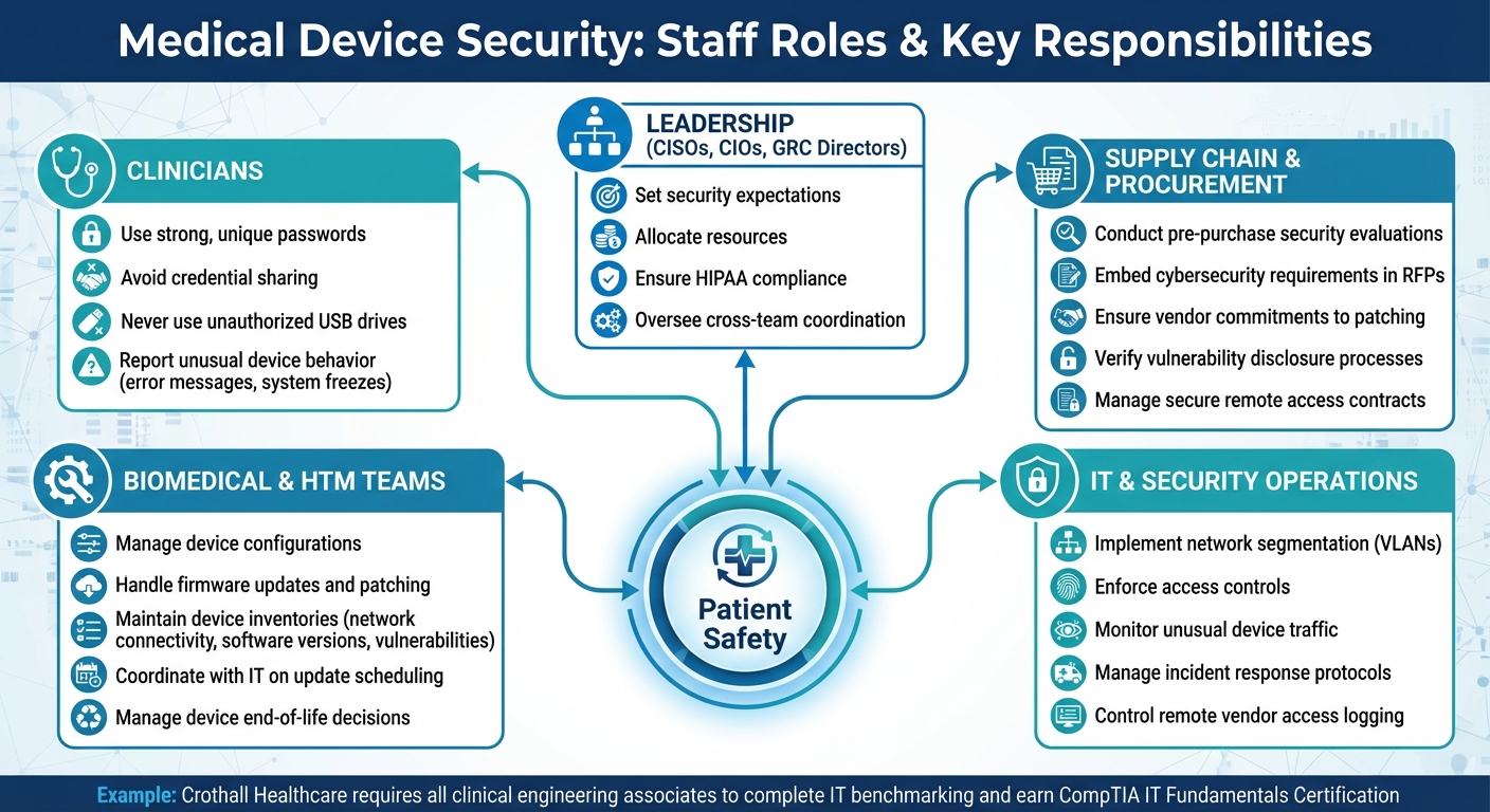 Medical Device Security Staff Roles and Responsibilities