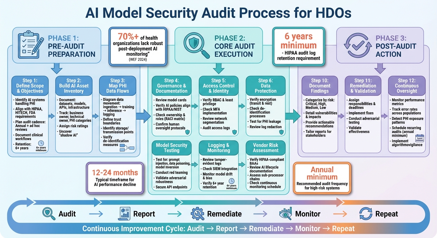 AI Model Security Audit Process for Healthcare Organizations