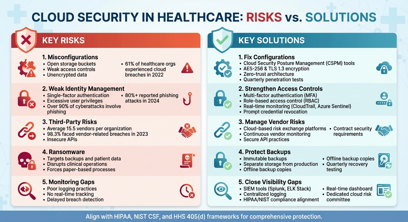 Common Cloud Security Risks and Solutions for Healthcare Organizations