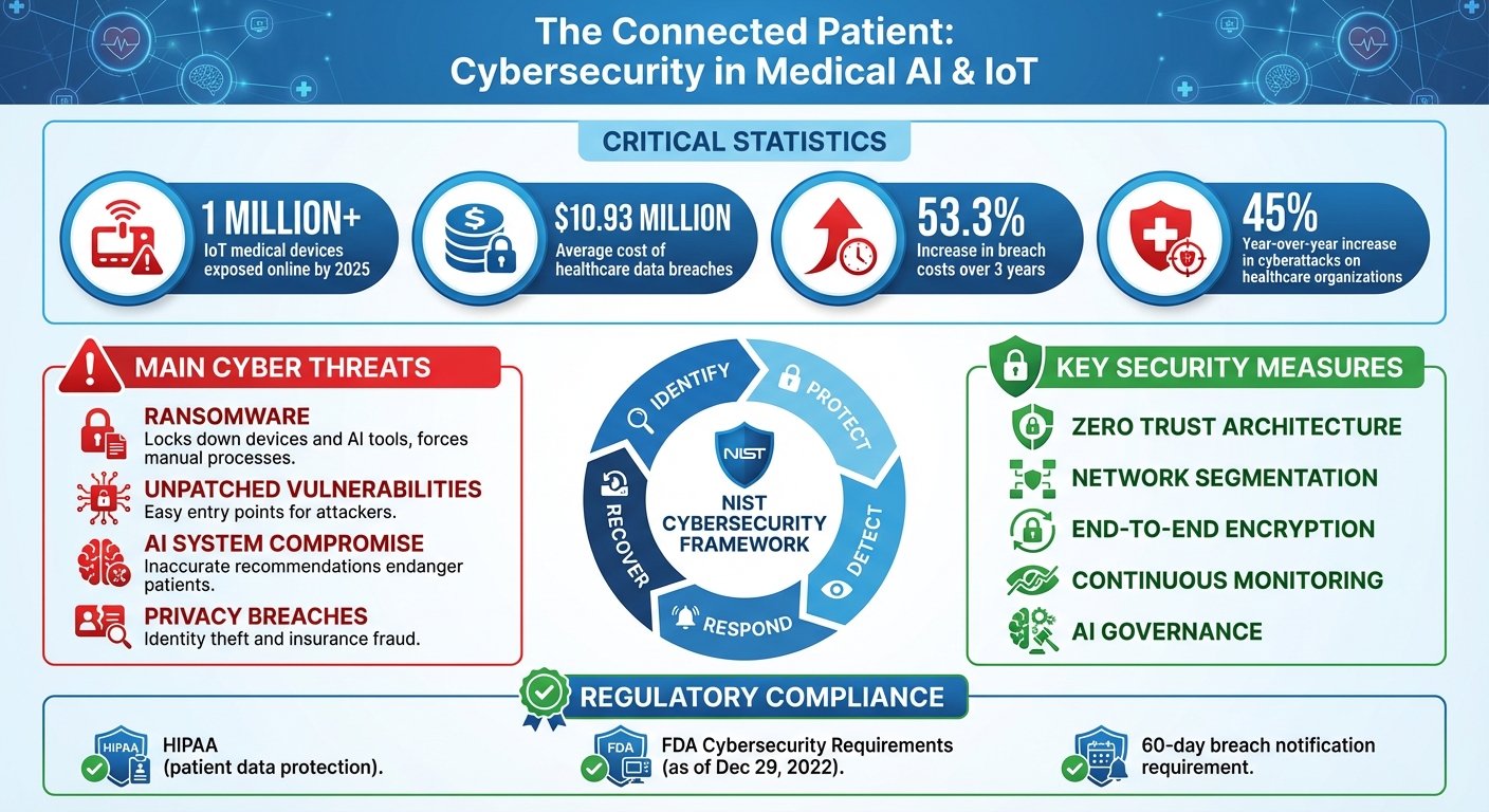 Medical AI and IoT Cybersecurity Threats: Key Statistics and Impact