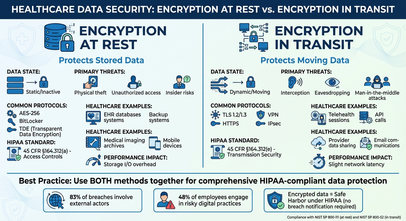Encryption at Rest vs Encryption in Transit: Key Differences for Healthcare Data Security