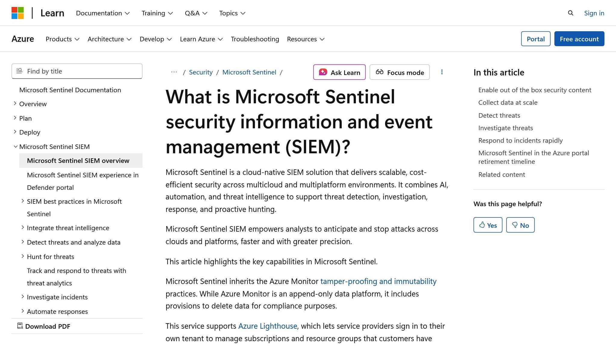 Microsoft Sentinel