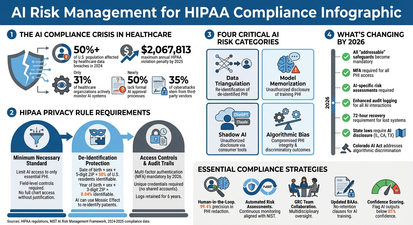 AI Risk Management for HIPAA Compliance: Key Statistics and Requirements 2025-2026