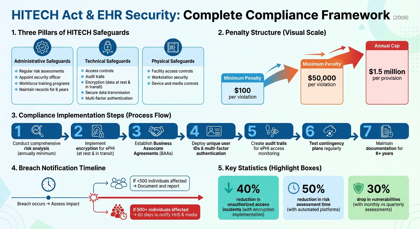 HITECH Act Compliance: Key Requirements and Implementation Steps for Healthcare Organizations