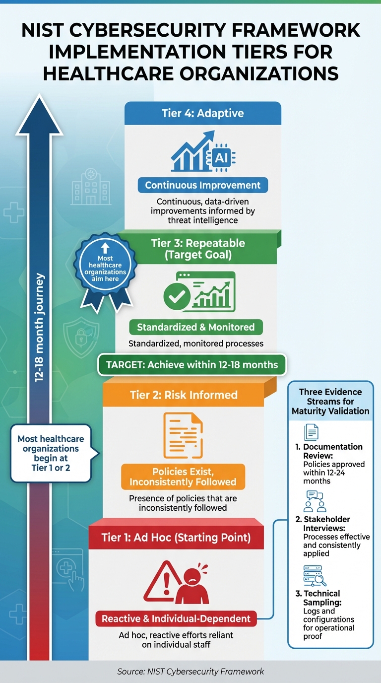 NIST Cybersecurity Framework Implementation Tiers: Healthcare Maturity Roadmap