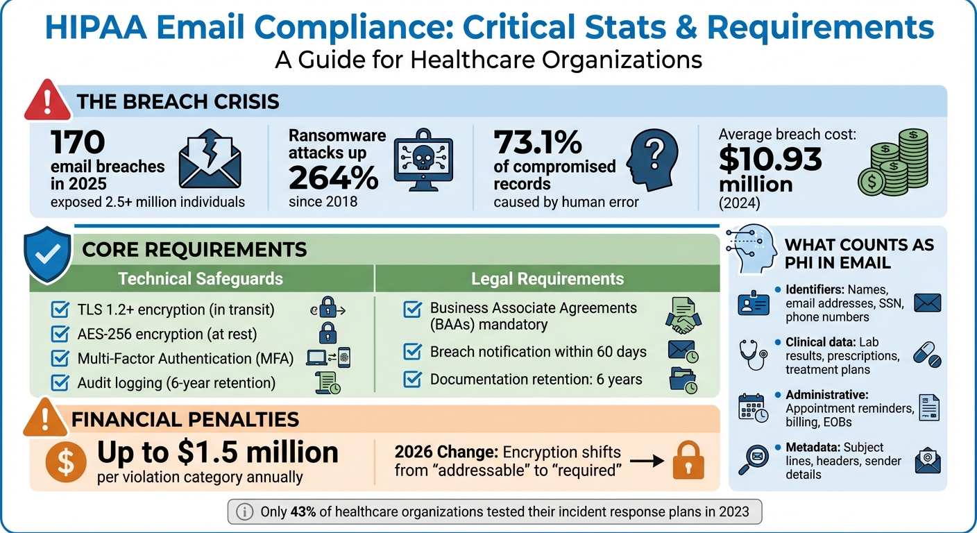 HIPAA Email Compliance: Key Statistics, Requirements & Penalties 2025