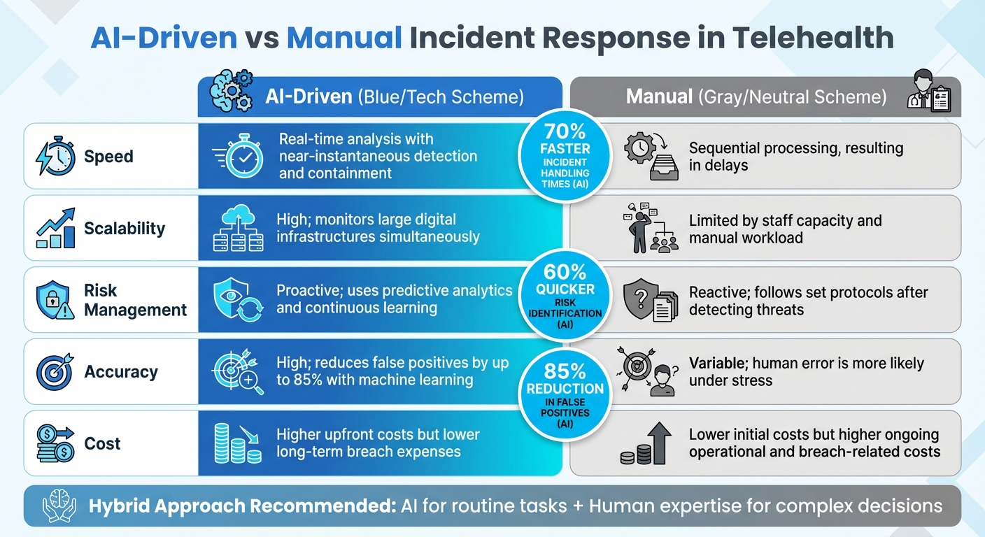 AI vs Manual Telehealth Incident Response: Speed, Scalability, and Cost Comparison