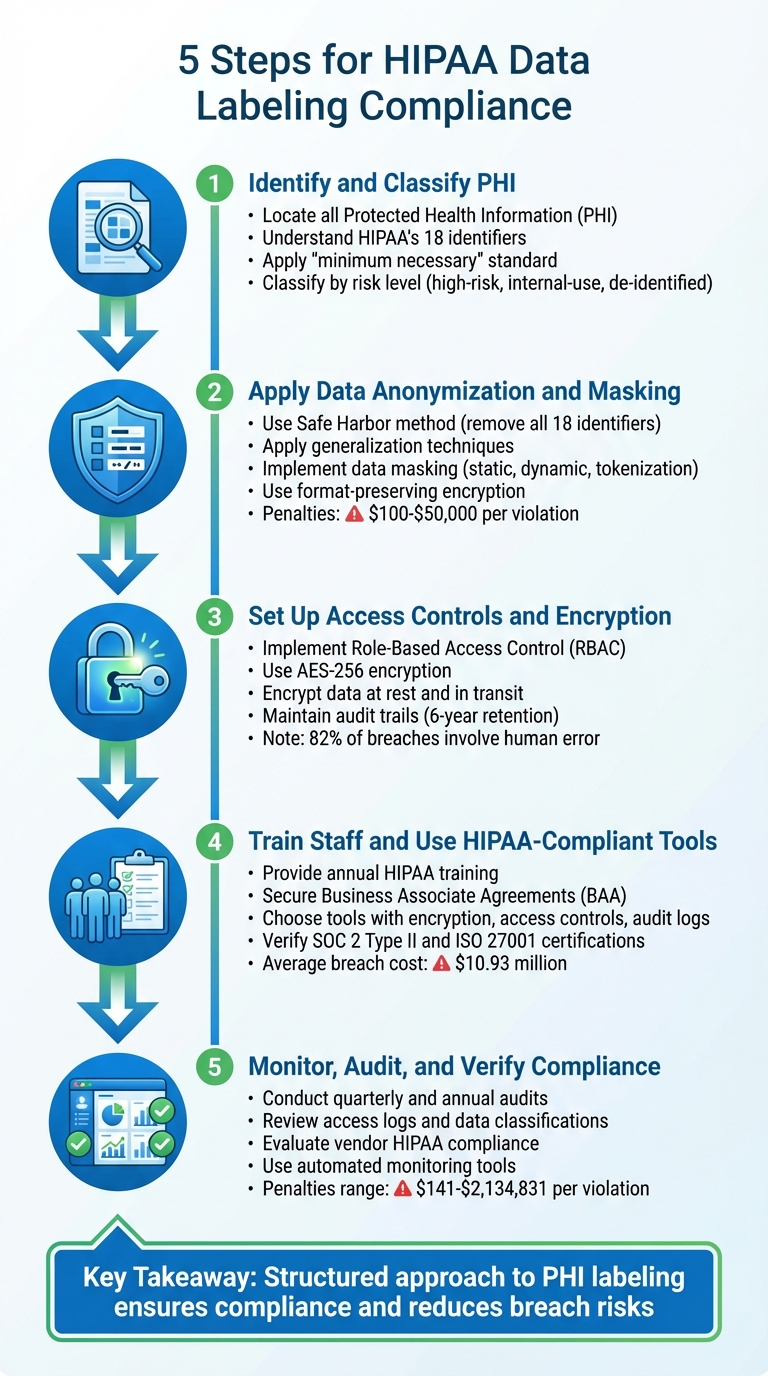 5 Steps for HIPAA Data Labeling Compliance