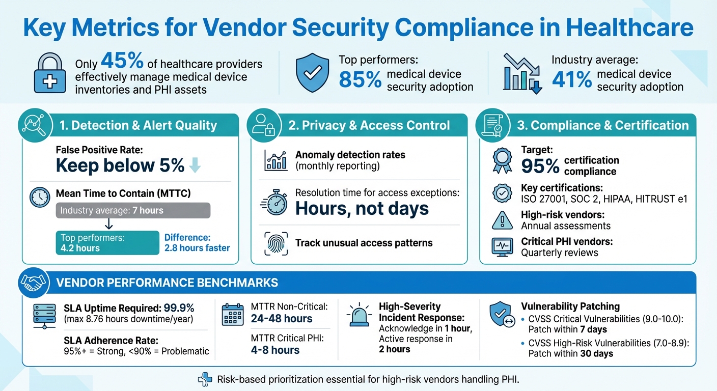 Healthcare Vendor Security Compliance Metrics and Benchmarks