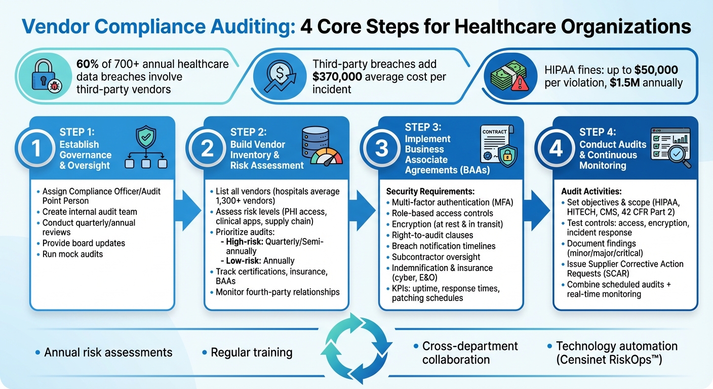 Healthcare Vendor Compliance Audit Process: 4 Core Steps