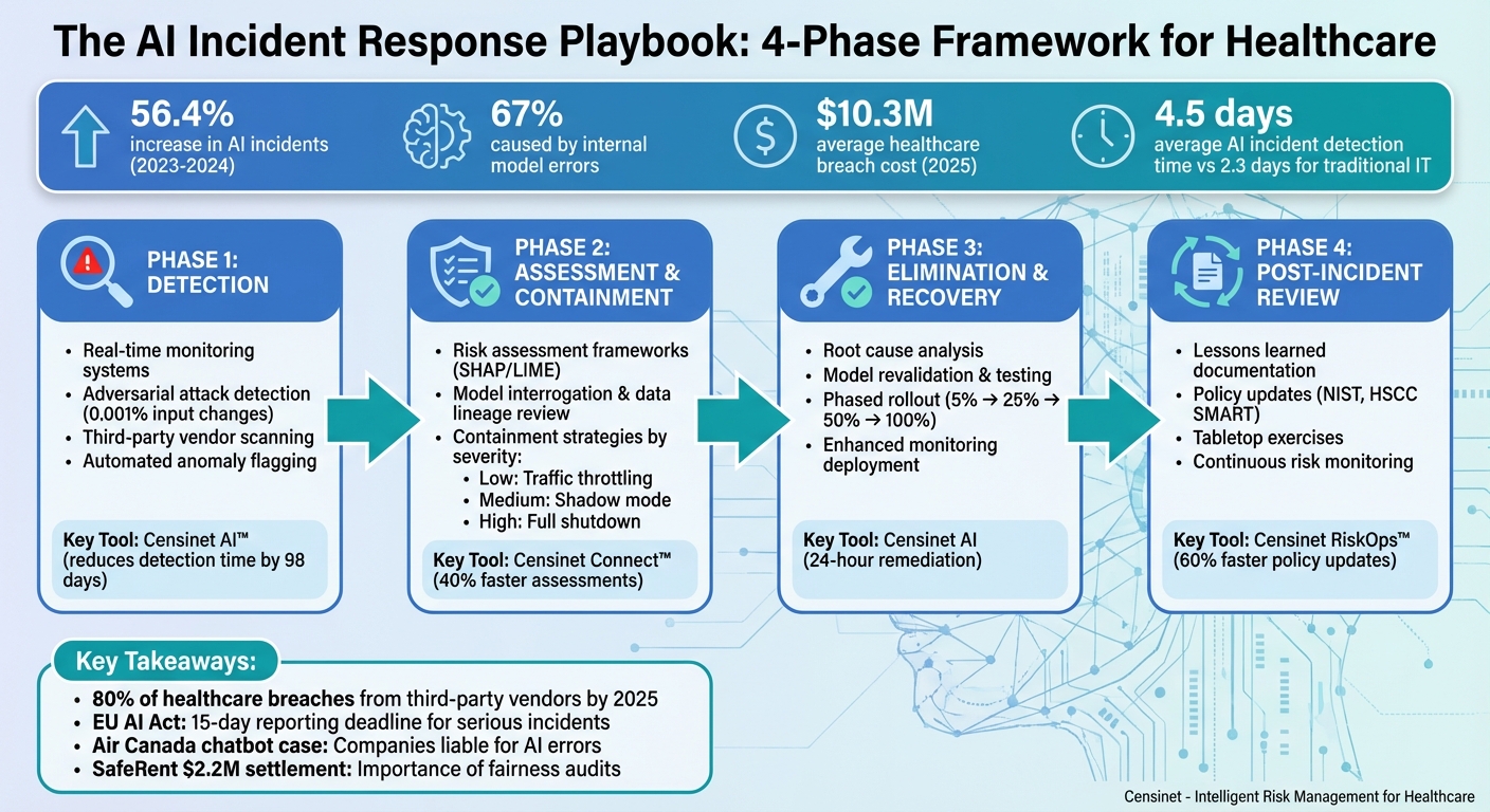 4-Phase AI Incident Response Framework for Healthcare Organizations
