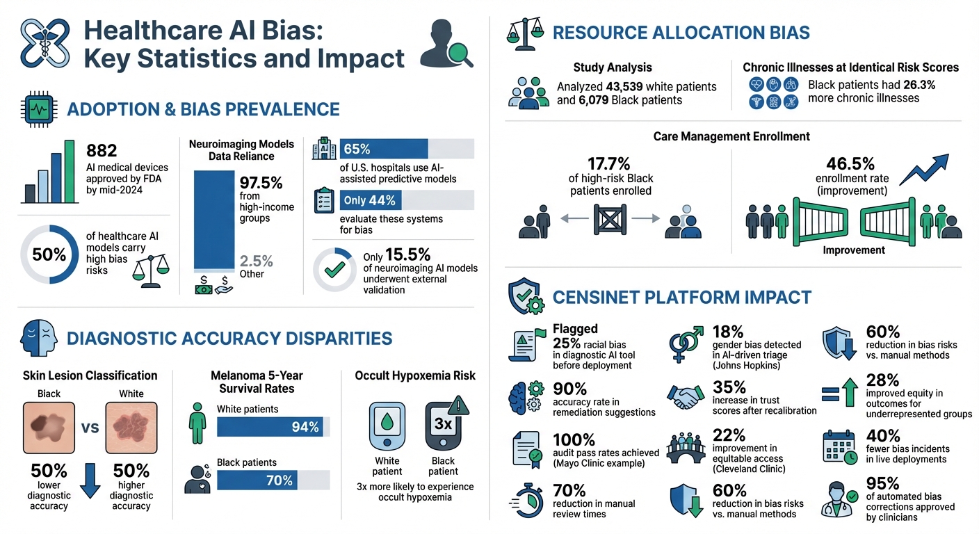 Healthcare AI Bias Statistics and Impact Across Patient Populations