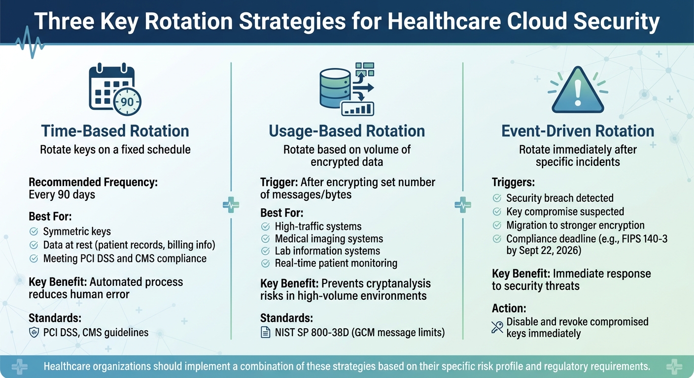 Three Key Rotation Strategies for Healthcare Cloud Security