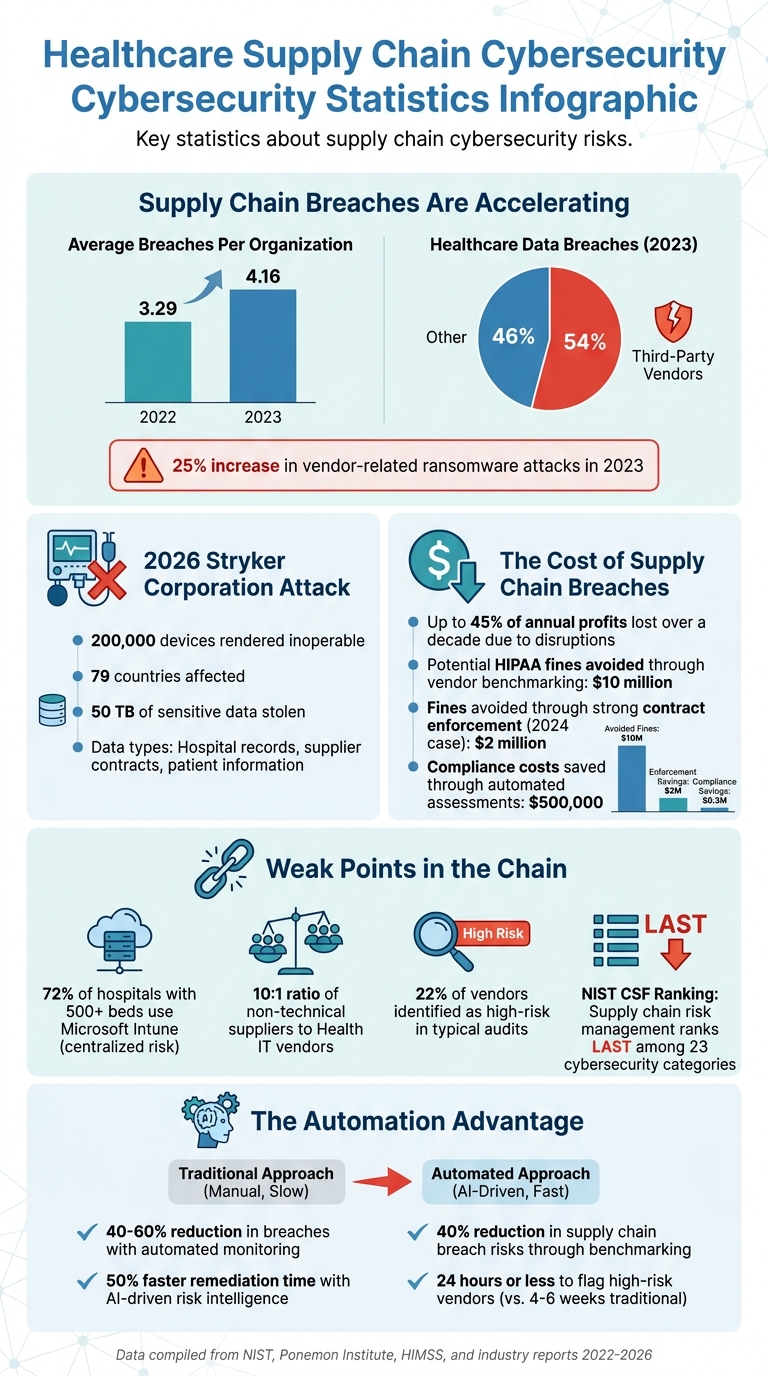 Healthcare Supply Chain Cybersecurity Risks: Key Statistics and Impact