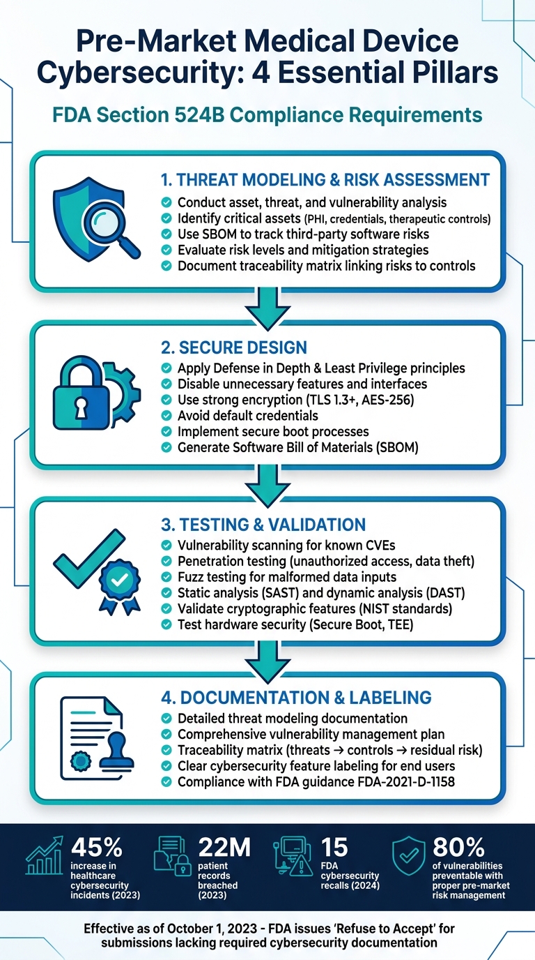 FDA Pre-Market Medical Device Cybersecurity Compliance Checklist
