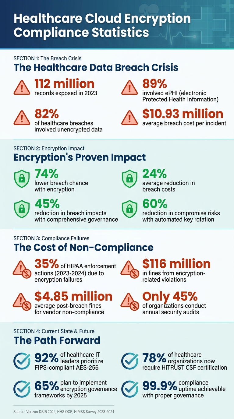 Healthcare Cloud Encryption Compliance: Key Statistics and Impact 2023-2024