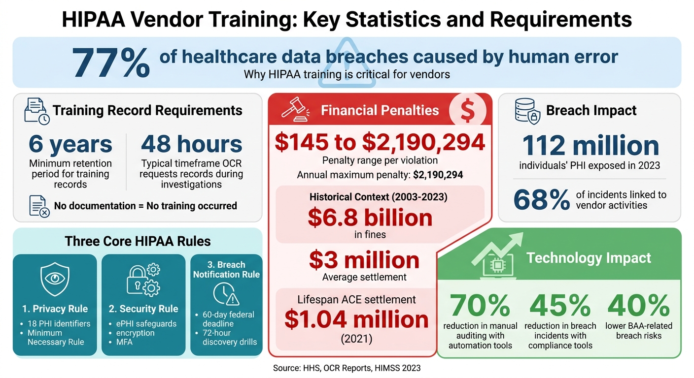 HIPAA Vendor Training Requirements and Penalties Overview