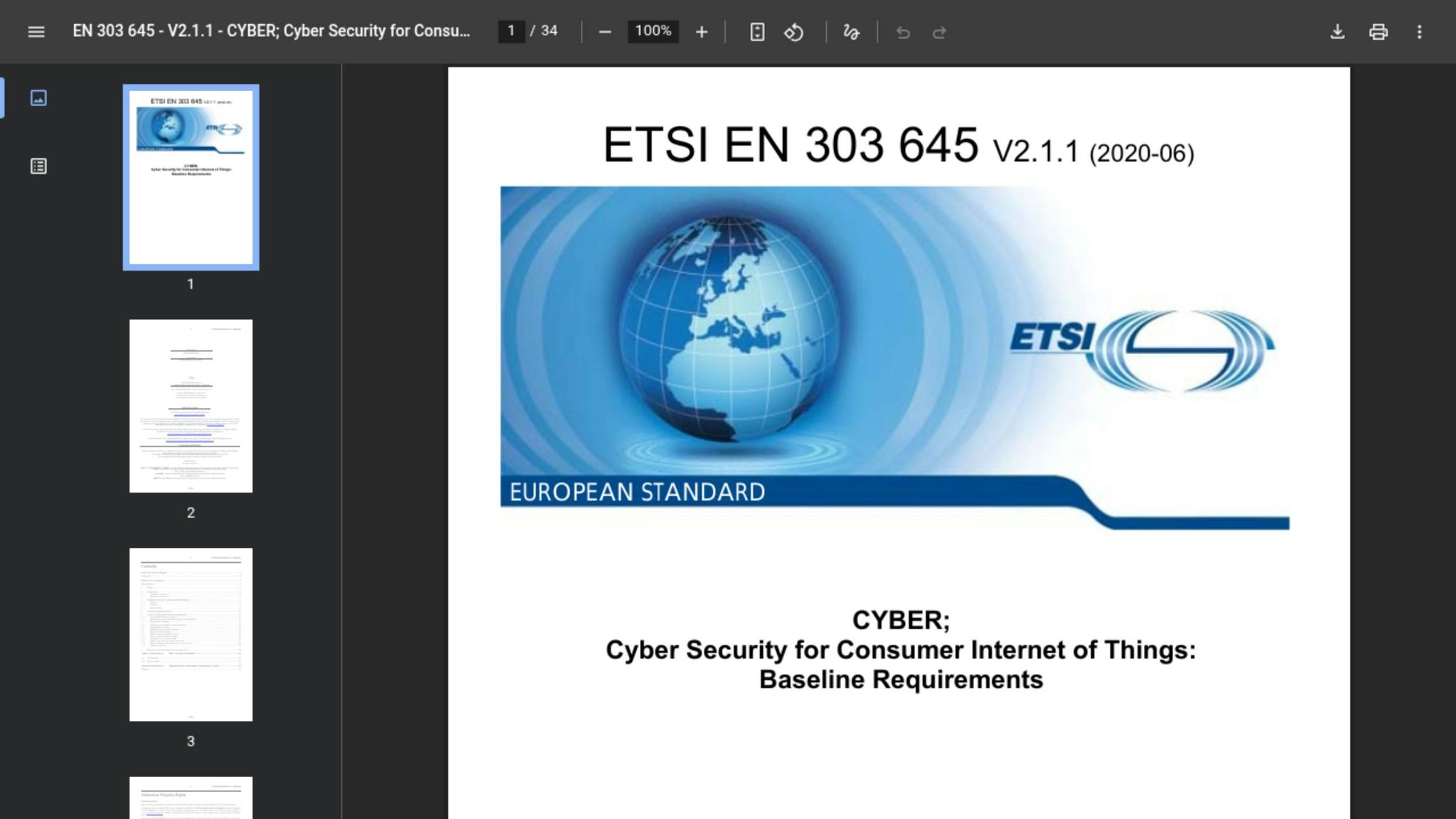 ETSI EN 303 645