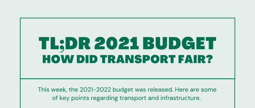 How did transport and infrastructure fair in the 2021-2022 budget?