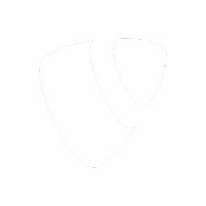 Abstract white shield-shaped icon on a transparent background.