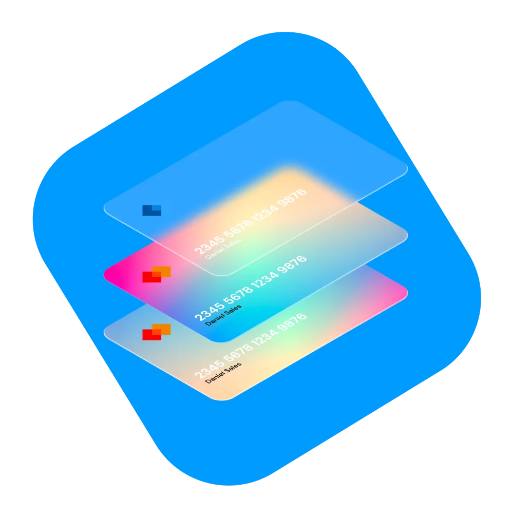 Blue Card Rounded