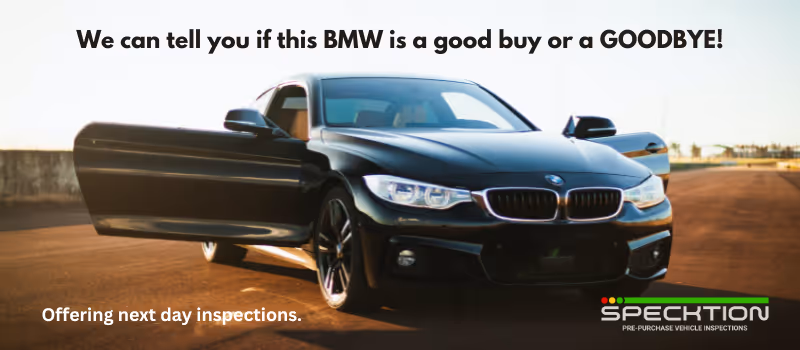 Comprehensive BMW inspection