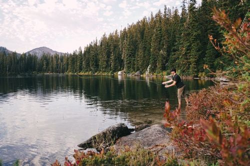 Two Friends, a mountain and some trout