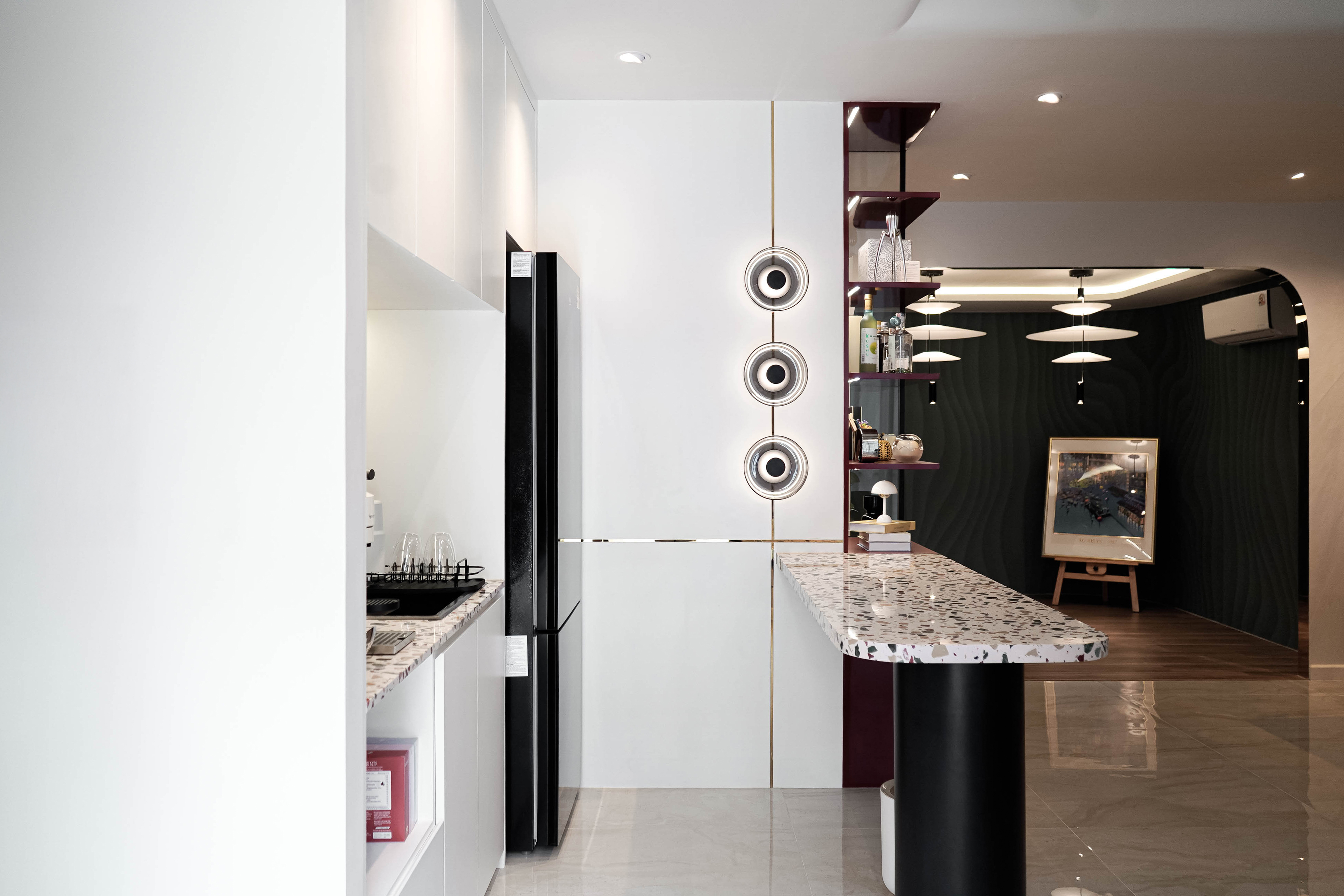 A residential design that integrates artistic elements, transforming every square meter of the home into a living art gallery.