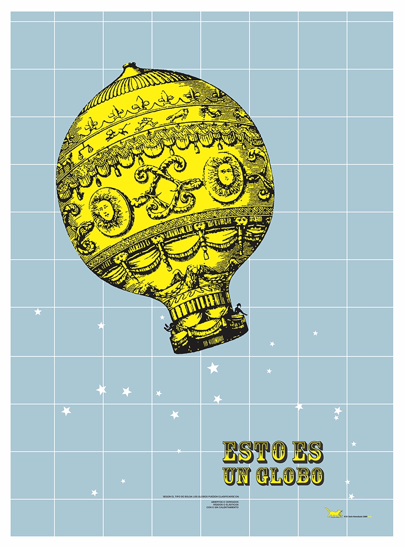 De la serie Rorschach: Esto es un globo, 2009 Edition 1/3 | Digital Print on Canvas 40 x 30 Inches  