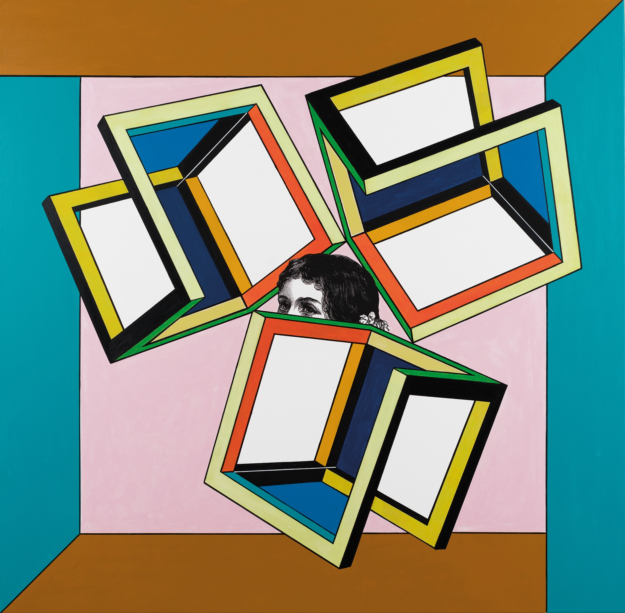 From the Equilibrium Series: IX, 2022 Mixed Media on Canvas | 48 x 48 inches