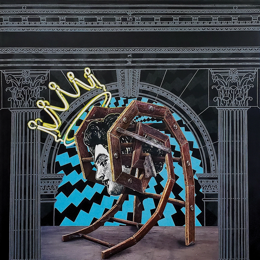 From the Retratos de mujer (Portraits of women) Series Investida (Invested) II, 2020 Mixed media on canvas | 36 x 60 inches