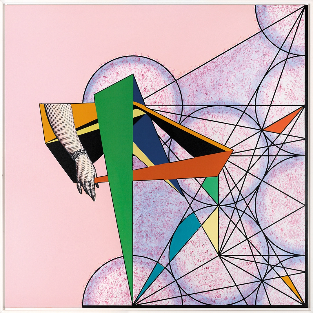 From the Geometría sagrada (Sacra Geometry) Series Complejidad en juego (Complexity at Play) I, 2022 Mixed Media on Canvas | 48 x 48 inches