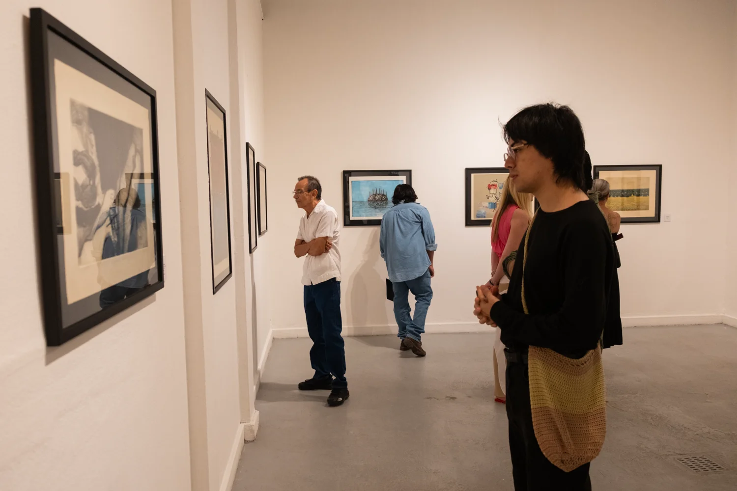 Guests visit the MoCAA Collection in Yucatán exhibition