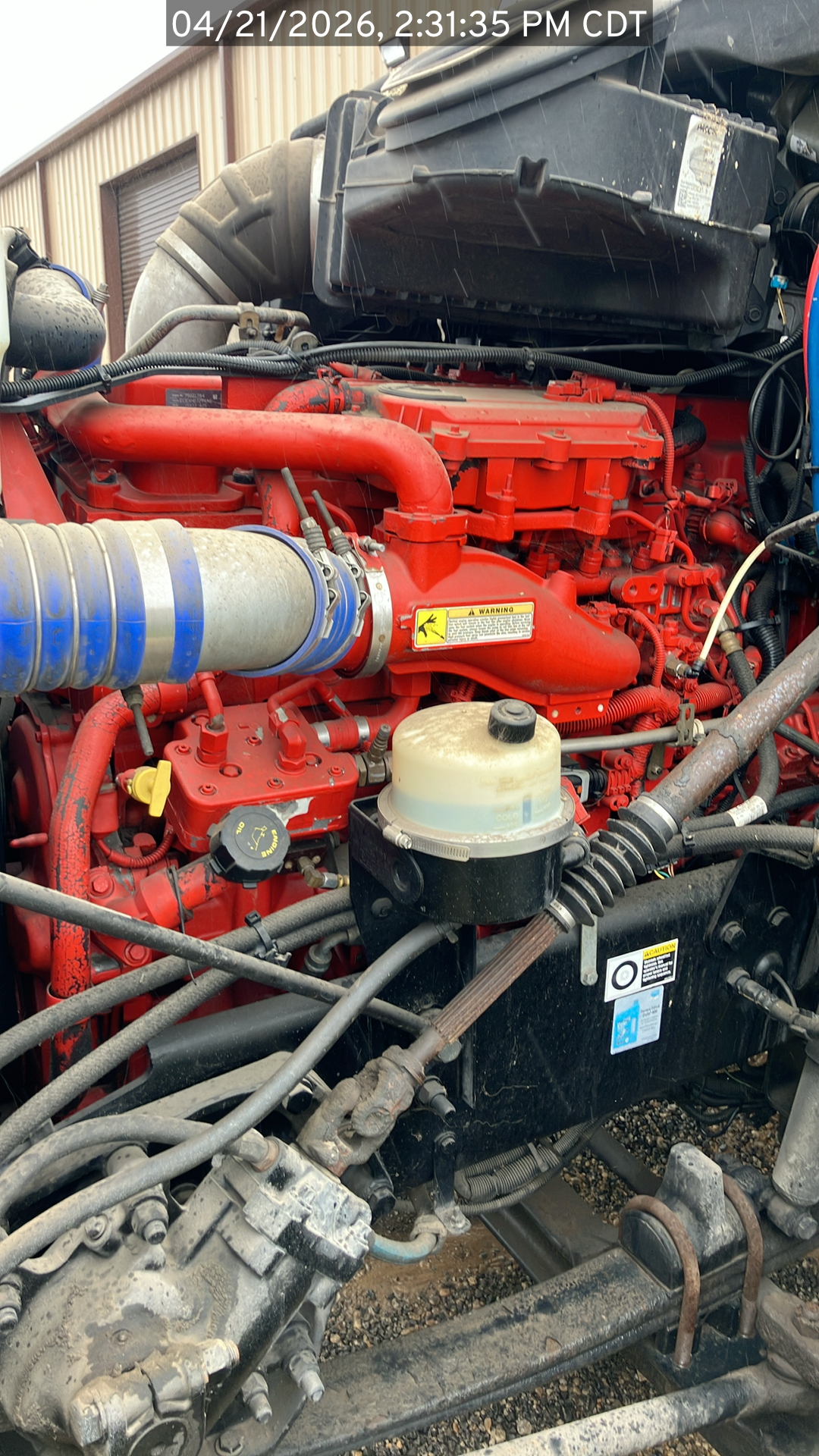 Photo: The innerworkings of the 2015 Peterbilt 579 listed for sale
