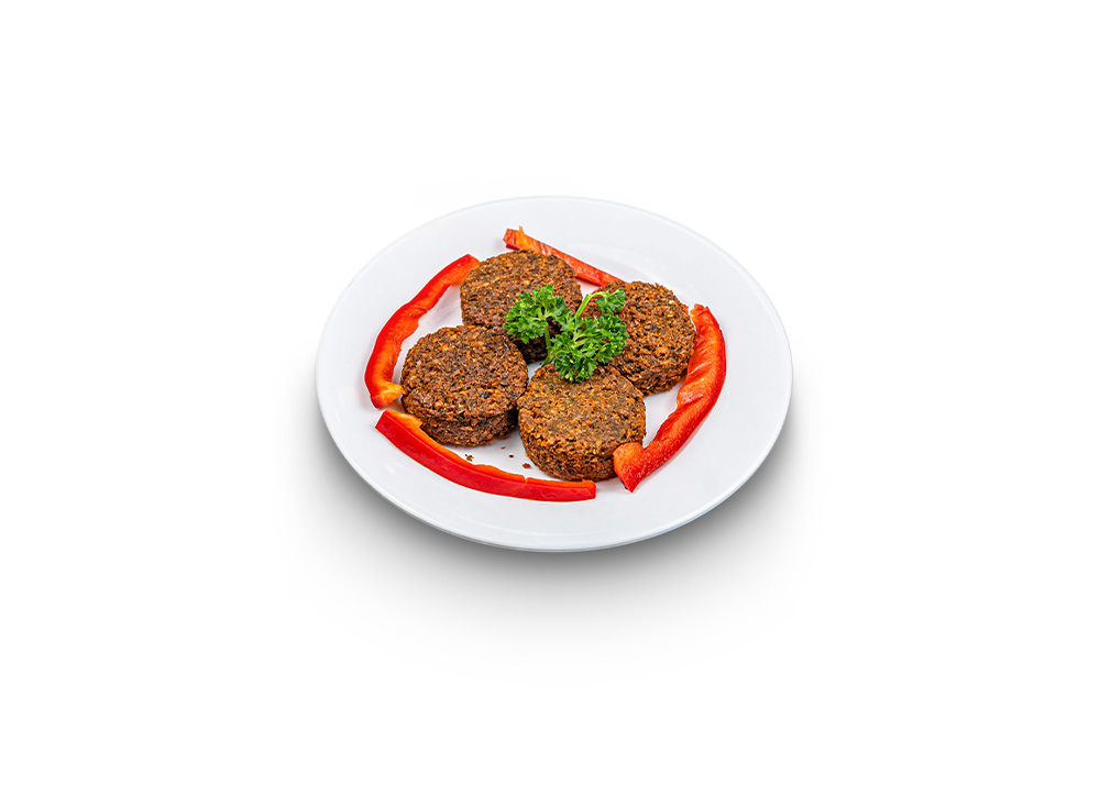 Golden brown fried chickpea balls with a crispy exterior