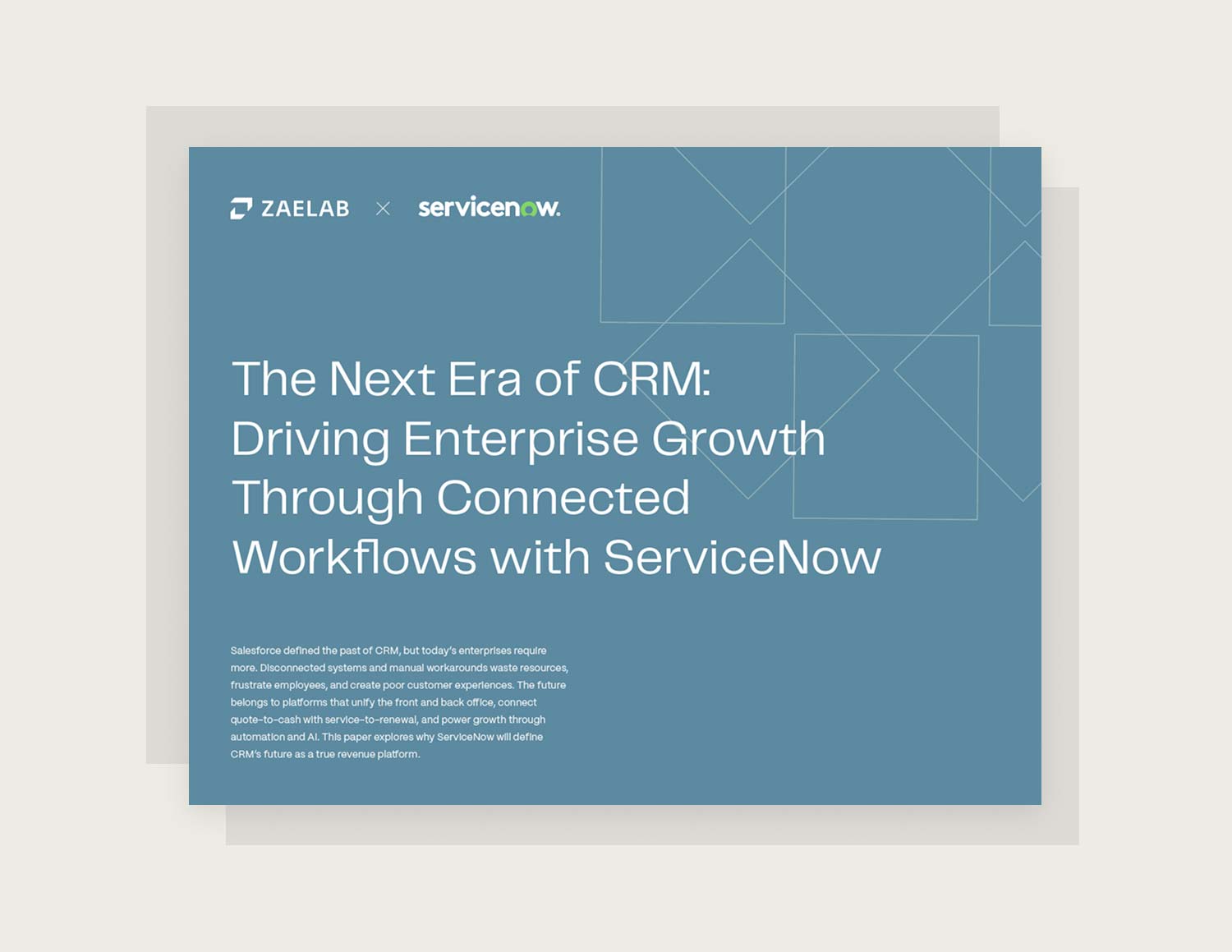 Zaelab and ServiceNow Whitepaper cover
