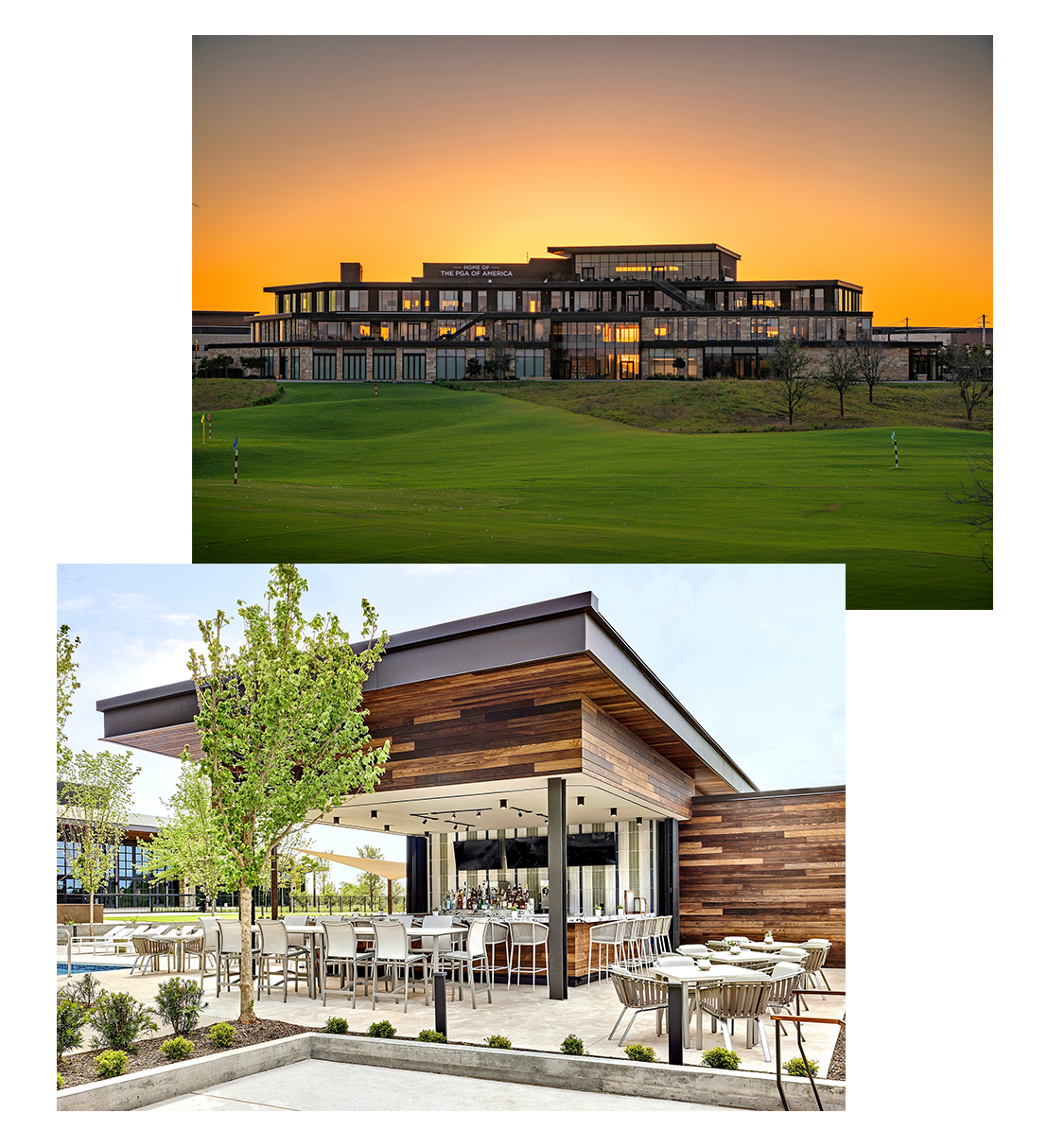 Peter Millar Store in Raleigh, NC and Green Field Image on top