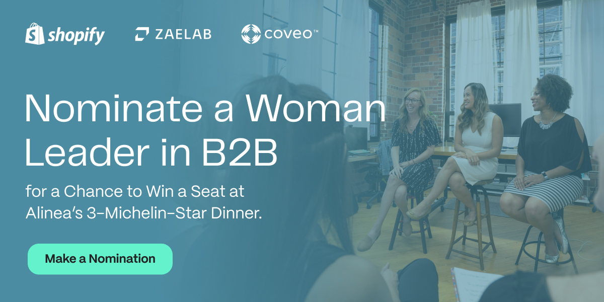 Nominate a Woman Leader in B2B